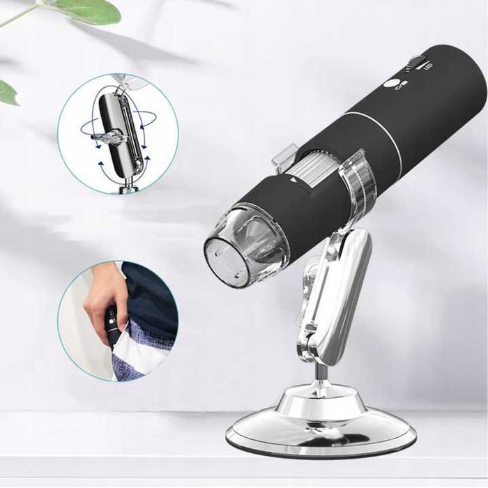 Mikroskop cyfrowy 1000x zoom 2Mpx LED Wi-Fi Android iOs
