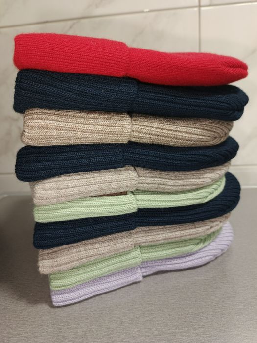 Шапки якість топ, рубчик чоловічі/жіночі на флісі/без флісу