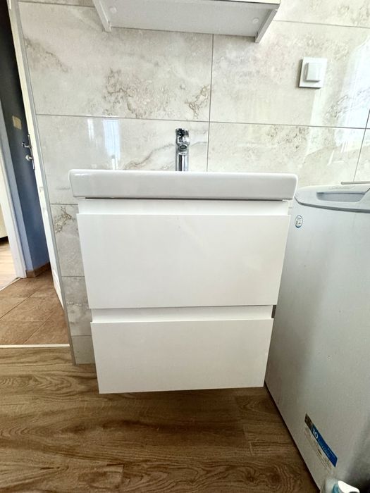 Umywalka z szafkką 50x62 cm łazienka biały Nowy Cersanit