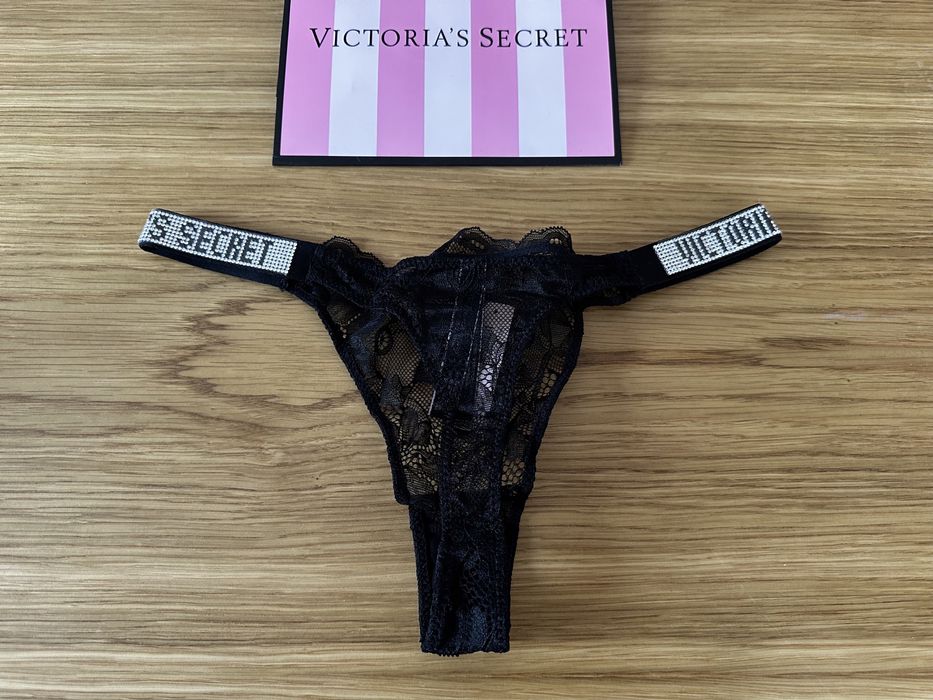 Stringi Victoria’s Secret rozmiar S / M, cyrkonie