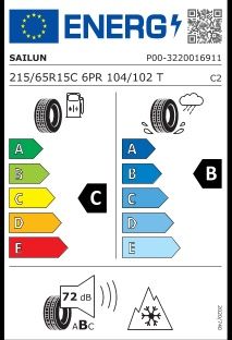 Opony dostawcze zimowe SAILUN 215/65 R15C ENDURE WSL1 104/102T DOT2026 opona dostawcze