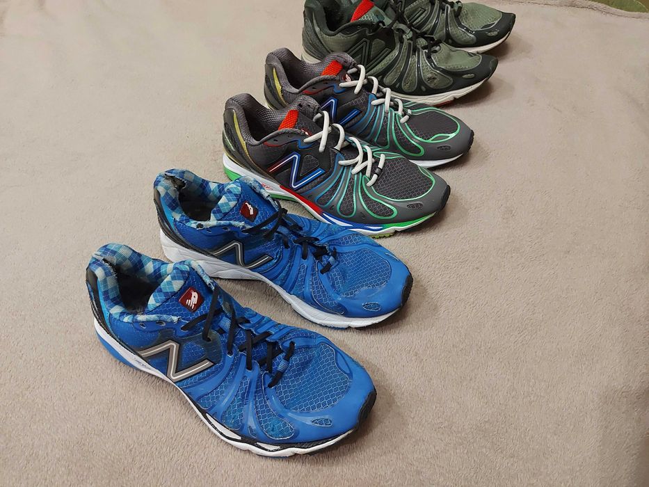 Колаборація із GARMIN Sharp спортивні кросівки New Balance 890 v3 REVlite 520 v8 Нью Беланс сині із білим Спортивные кроссовки Нев Баланс синие белые