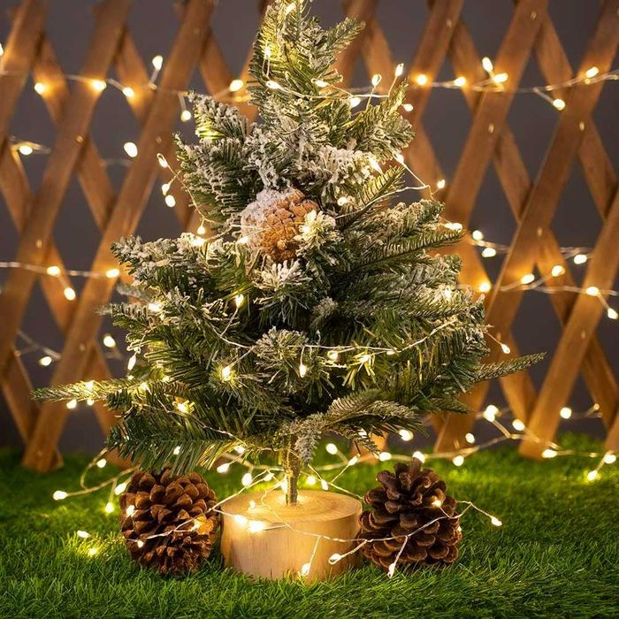 Lampki choinkowe 500 led światełka druciki ryż girlanda ciepły biały