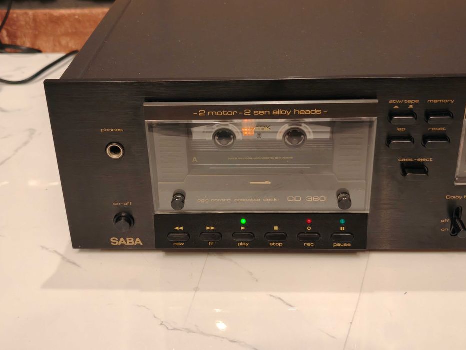 SABA CD 360 ! Rzadki magnetofon kasetowy ! UNIKAT
