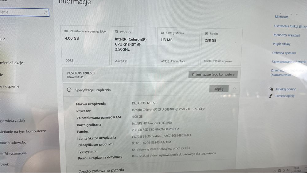 Komputer stacjonarny Lenovo All-in-One