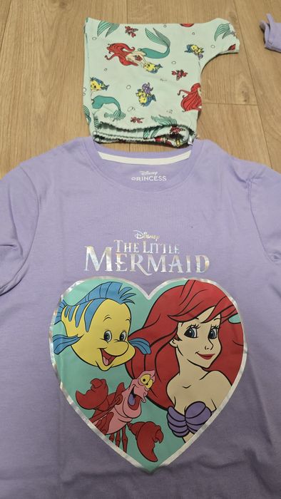 2 nowe piżamki 122 Primark Mała Syrenka