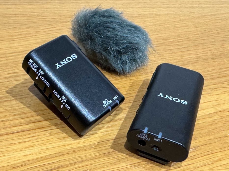 Microfone Sony ECM-W2BT mic sem fios para câmaras Sony