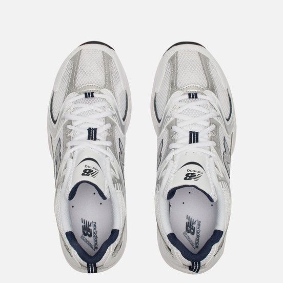 New Balance 530 White Silver Navy