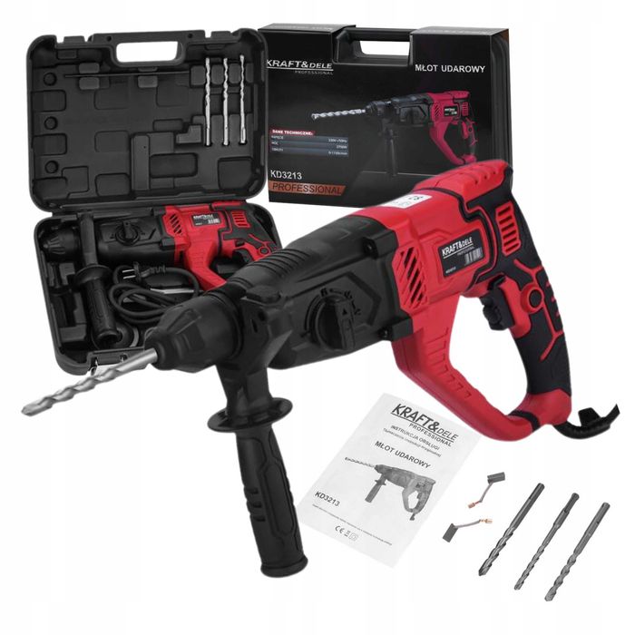 Młoto - wiertarka SDS Plus 2600 W Kraft&Dele KD3212