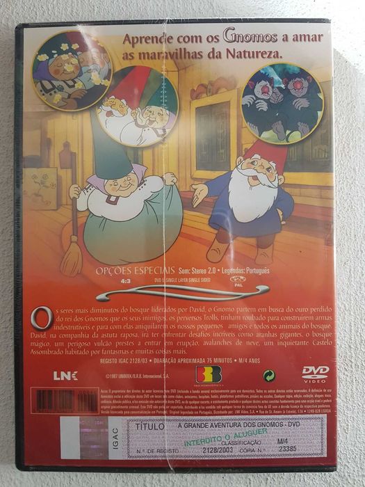 A Grande Aventura dos Gnomos - DVD - Selado