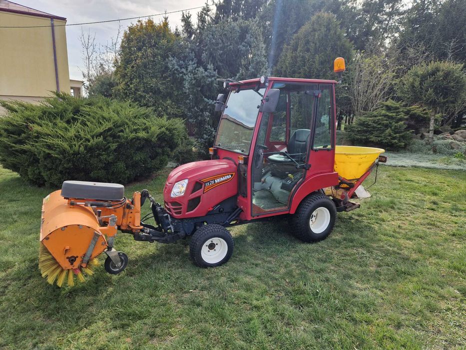 traktorek komunalny Shibaura SX26 rok 2015 kabina , 4x4