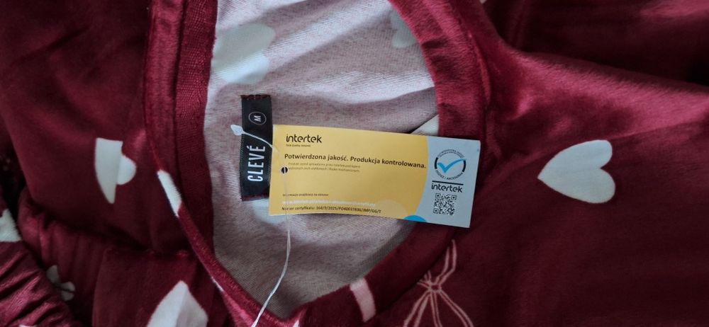 Piżama welurowa Cleve roz. M
