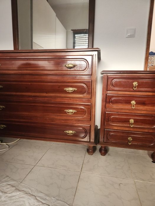 Conjunto moveis madeira