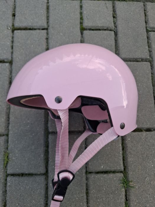 Oxelo kask rowerowy na rolki hulajnogę różowy rozmiar S 50-54 cm
