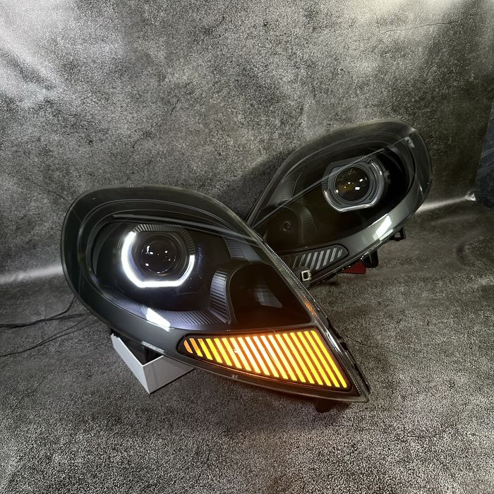 Фари Bi-Led,Renault Traffic, Opel Vivaro та Nissan Primastar 2007-2014 тюнінг, оченята, антихром