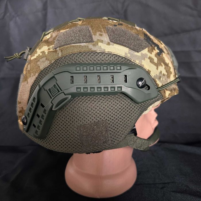 Кавер на шолом МИЧ MICH FAST, чохол на каску МІЧ MICH, пиксель піксель