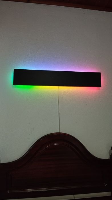 Painel de parede LED RGB Endereçável 80cm | WLED + OpenRGB (1 em stock