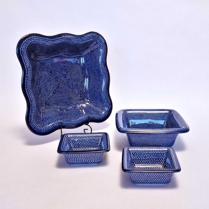 Zestaw mis Bolesławiec M. Ciszewska Unikat 1123 – ceramika 4 szt