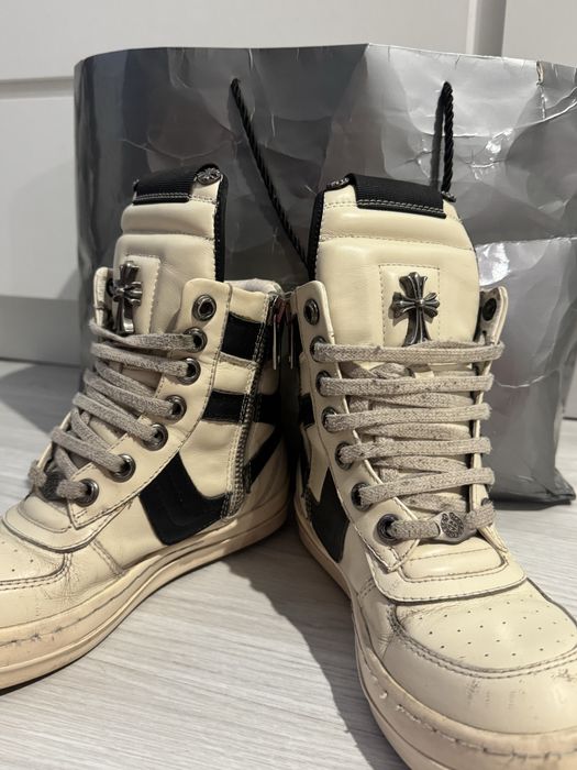 Rick owens x chrome hearts geobasket рик овенс геобаскеты хром