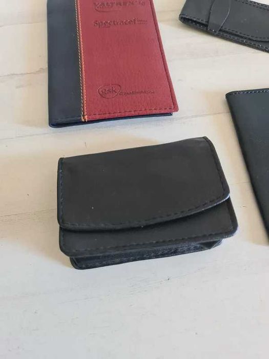 Conjunto de Bolsas em Pele Couro Leather Black Cases Calendar Case