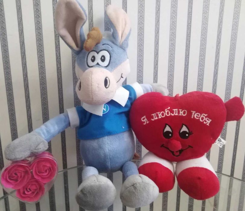 ЛОТ іграшки мякі пес лис.лисиця віслюк.животные Дисней на подарок ГУСЬ