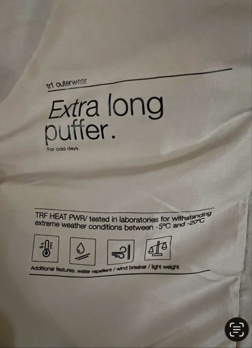 Продам пуховик ZARA розмір XS