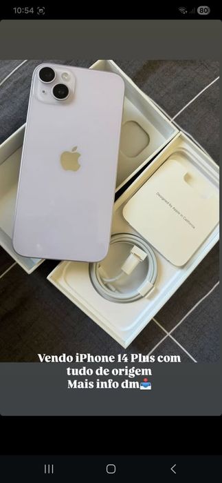 IPhone 14 plus tudo original e com caixa