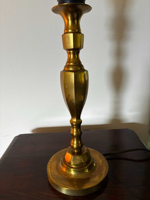 Piękna lampa ArtDeco mosiężna