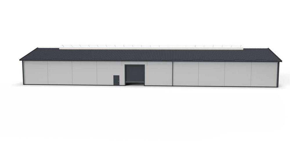 Hala stalowa konstrukcja 18m x 50m x 5m Ocynk
