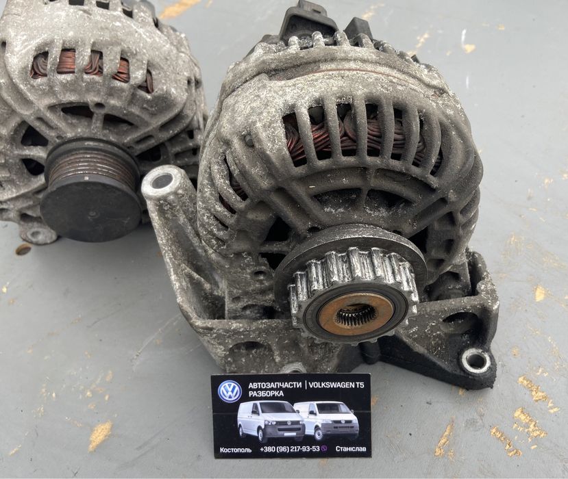VW т5 транспортер генератор 1.9 2.0 2.5 volkswagen т t t5 шкив разборк