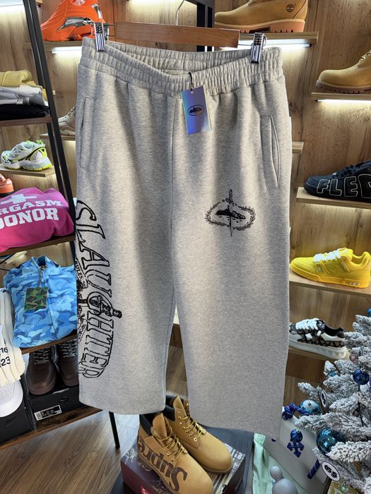Штани Широкі Corteiz CRTZ x Slaughter Gang Pants Grey
