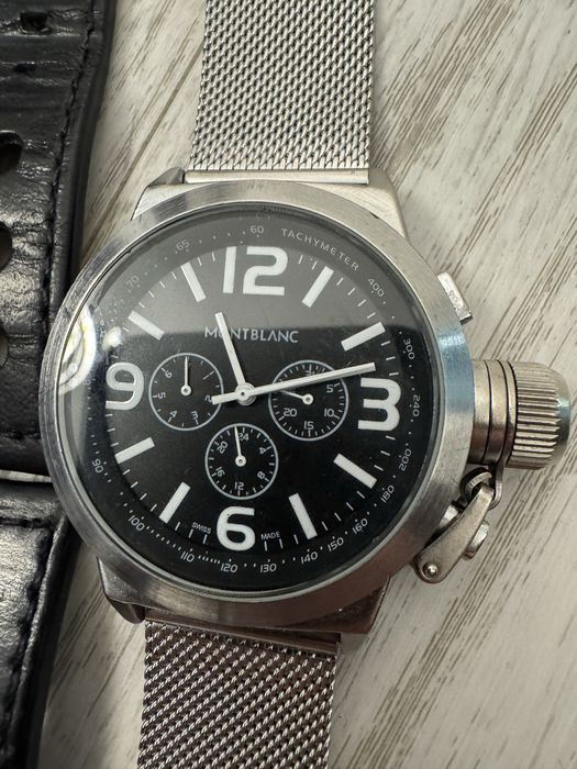 мужские часы-хронограф Montblanc с тахиметром.