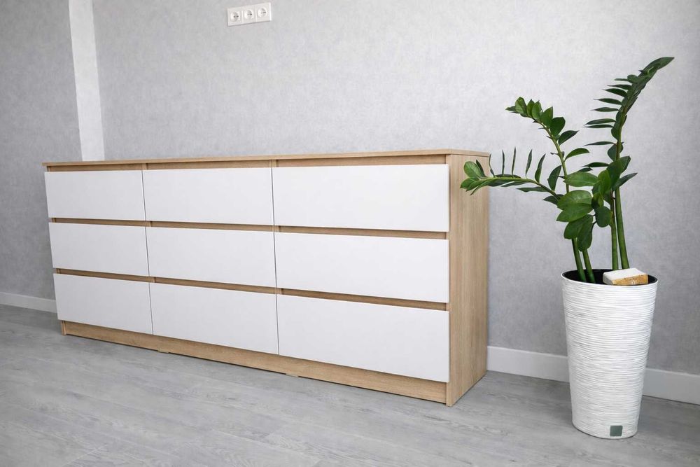 Великий комод на 9 шухляд 190х90х45см  комод большой 9 ящиков