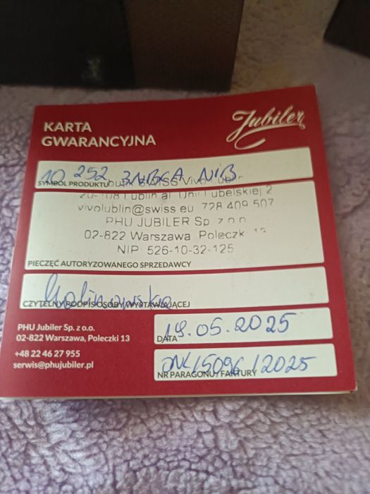 Zegarek Chronograph swiss made