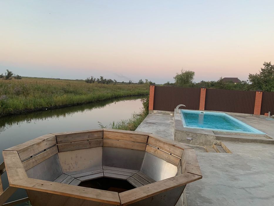 Аренда дома на берегу реки в стиле LOFT. Бассейн, Баня, Банный Чан.