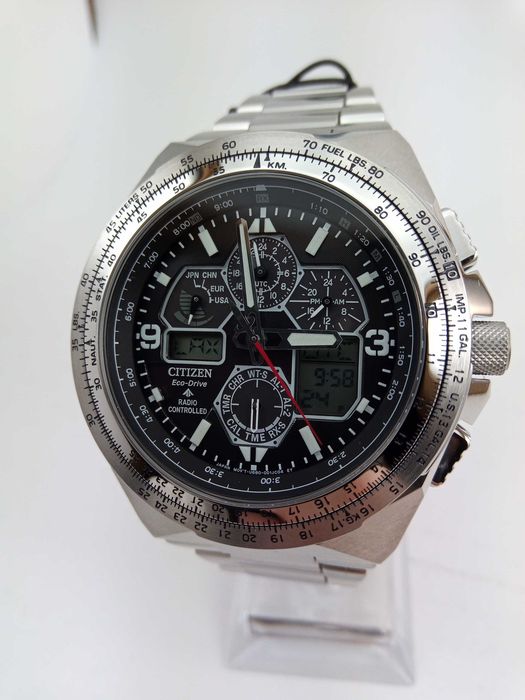 Часы Citizen Skyhawk A-T JY8120-58E радиоконтроль, вечник, солнечная батарея, сапфир