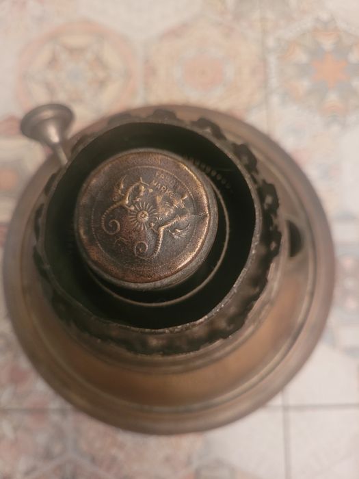 Stara miedziana lampa naftowa EHRICH & GRAETZ