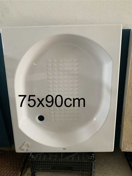Base duche em fibra a estrear em fibra 75 x 90