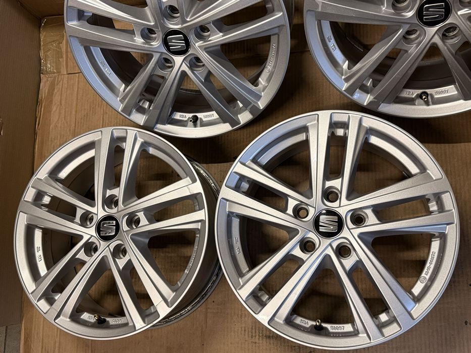 Oryg. alufelgi SEAT 16” 5x112/ ET46/ 6,5Jx16H2 z czujnikami TPMS