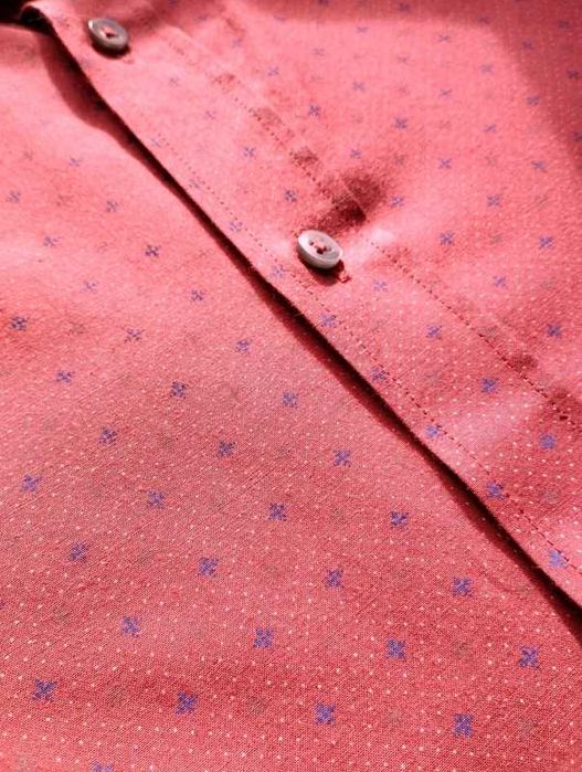 Koszula męska Recman - bordowa slim fit 40 (176-182)