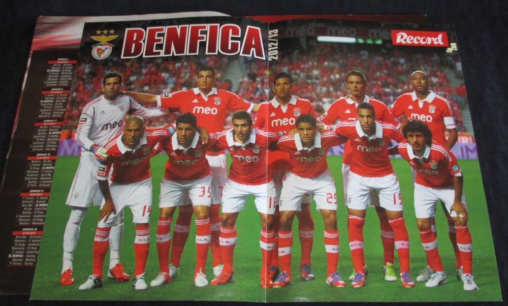 Álbum do Plantel Benfica 2012 a 2013 COMPLETA