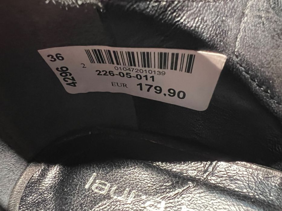 Laura Bellariva - skórzane czarne buty Made in Italy