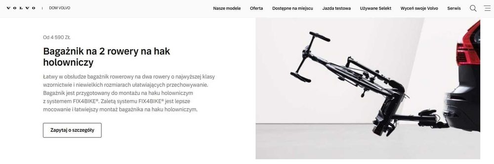 Bagażnik na 2 rowery na hak holowniczy