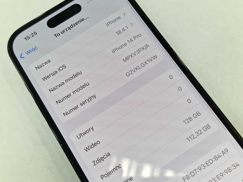 Iphone 14 PRO 128GB/ Space Black/ BAT 85%/ Grade A/ + ładowarka