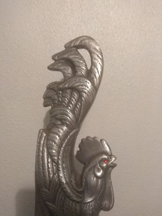 serra livros suporte livros galos em estanho