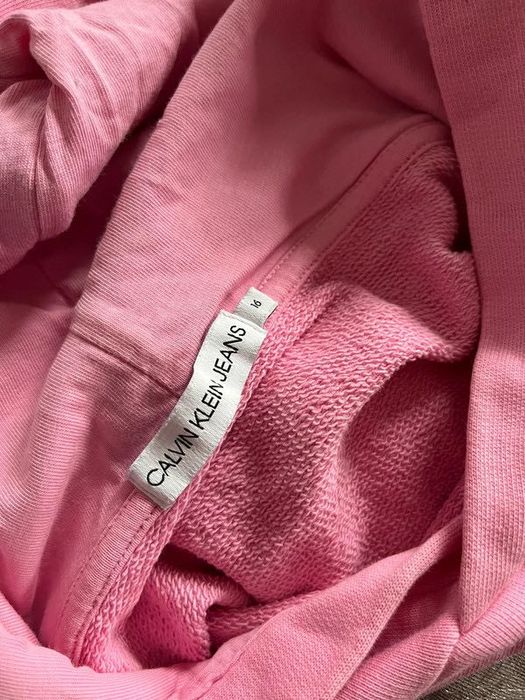 Calvin Klein Jeans różowa bluza z kapturem