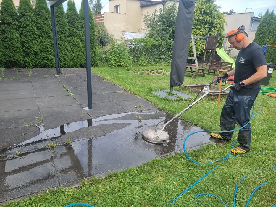 Mycie kostki brukowej Sosnowiec - efekt WOW