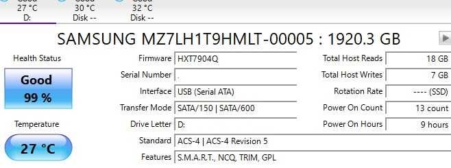 4 Unidades Disco SSD 1.92TB
