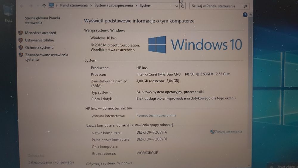 Laptop HP 6930p Windows 10