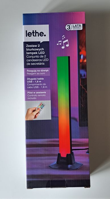 Lethe zestaw 2 biurkowych lampek LED